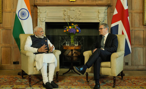 Keir Starmer India Visit 2025 Narendra Modi