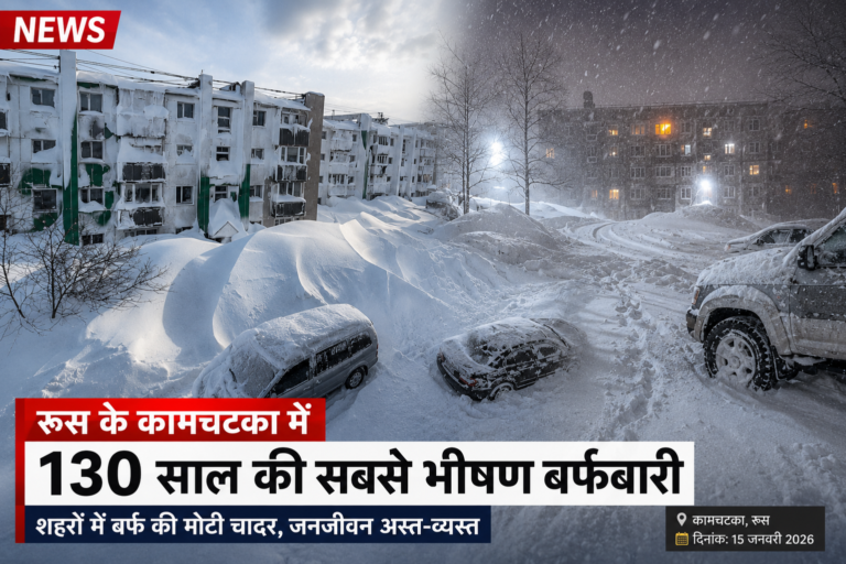 Russia kamchatka 130 year record snowfall crisis
